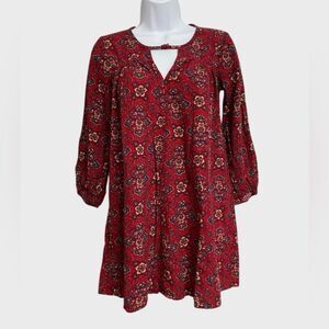 American Eagle Floral Babydoll Mini Dress Women's Sz XXS Boho Festival Coachella